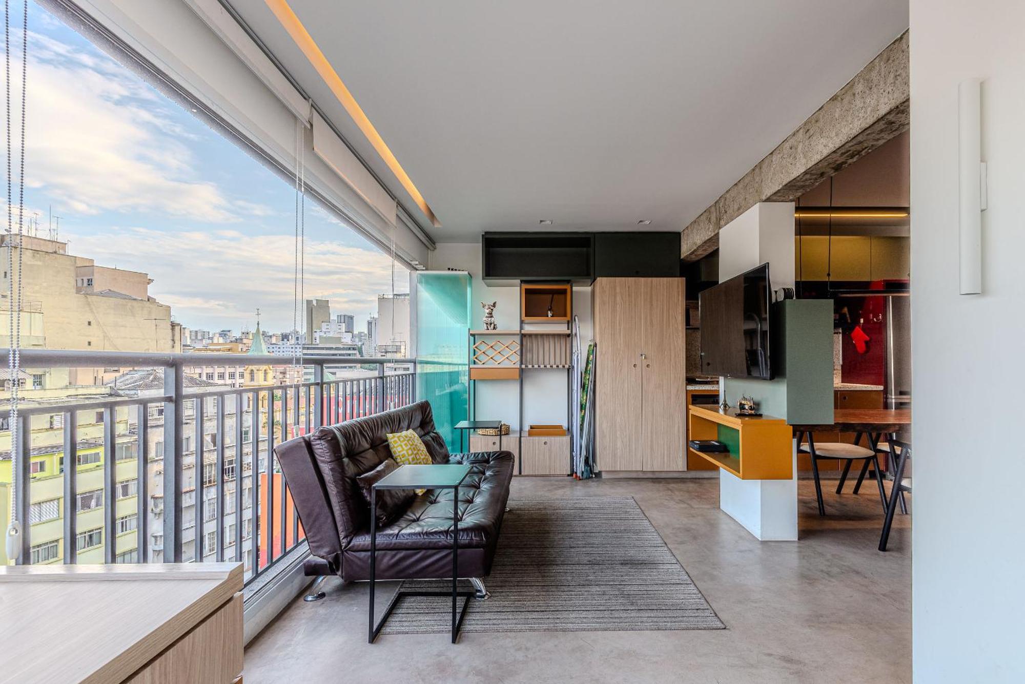 Apartamento Flat Grande Em De Luxo - Centro De *
