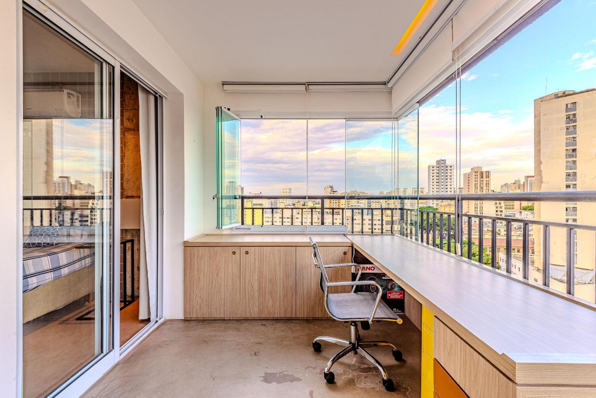 Apartamento Flat Grande Em De Luxo - Centro De *