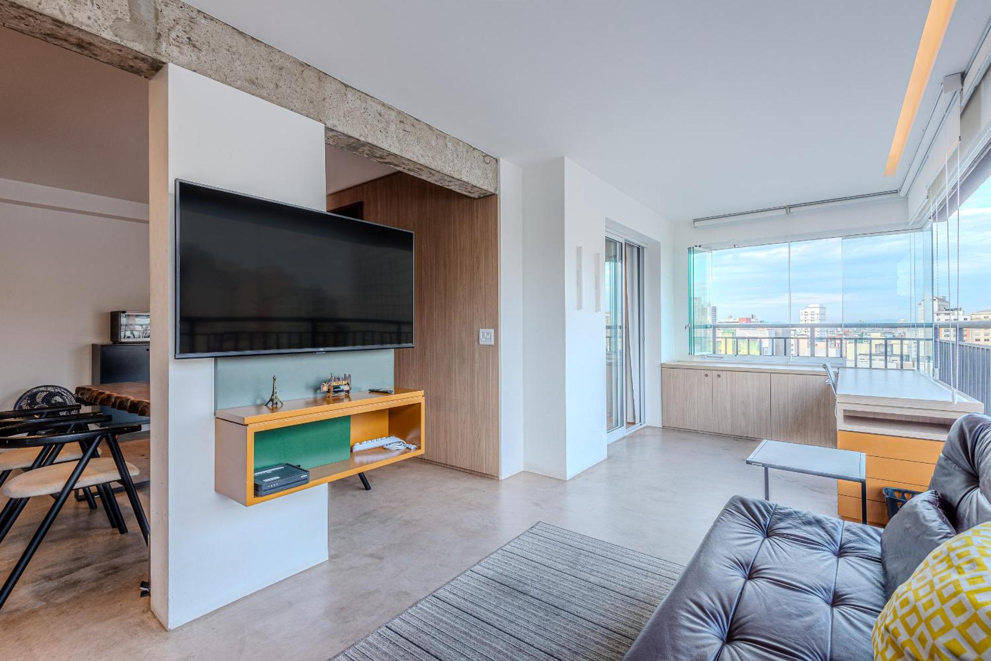 Apartamento Flat Grande Em De Luxo - Centro De *